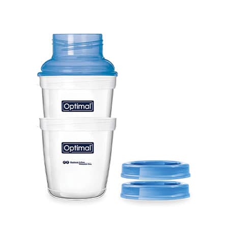 OPTIMAL OPB-1077 WIDE NECK MILK AND FOOD STORAGE CUPS 180ML