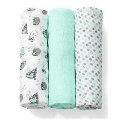 Babyono-102390 Bamboo Hydrophilic Nappies Mint
